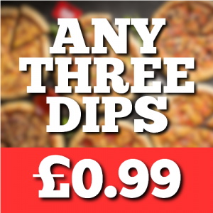 Any 3 Dips For 99p